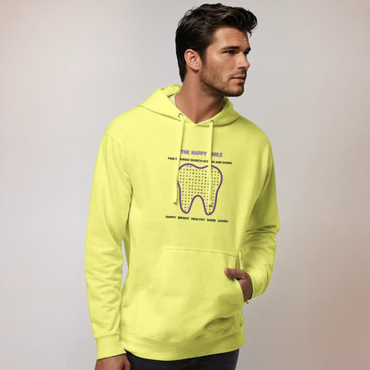Personalized Men’s Midweight Hooded Sweatshirt - The Happy Smile Word Search